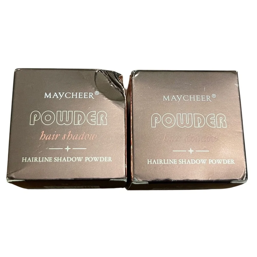 Maycheer 2pk Hairline Shadow Powder 05 Hey Black Root Touch Up NO.3089 4g NEW